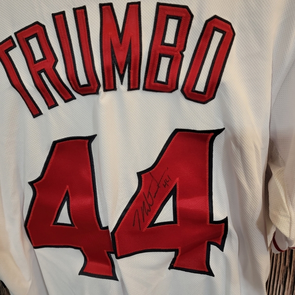Authentic Angels Baseball Trumbo Signed Jersey #44 with Cap/Hat. - Picture 8 of 13